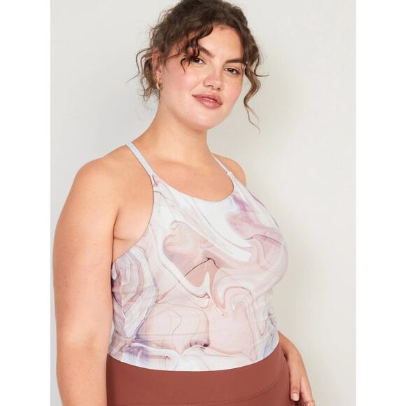 NWT Old Navy Light Support PowerSoft Longline Sports Bra Women's Size XL - Picture 1 of 7